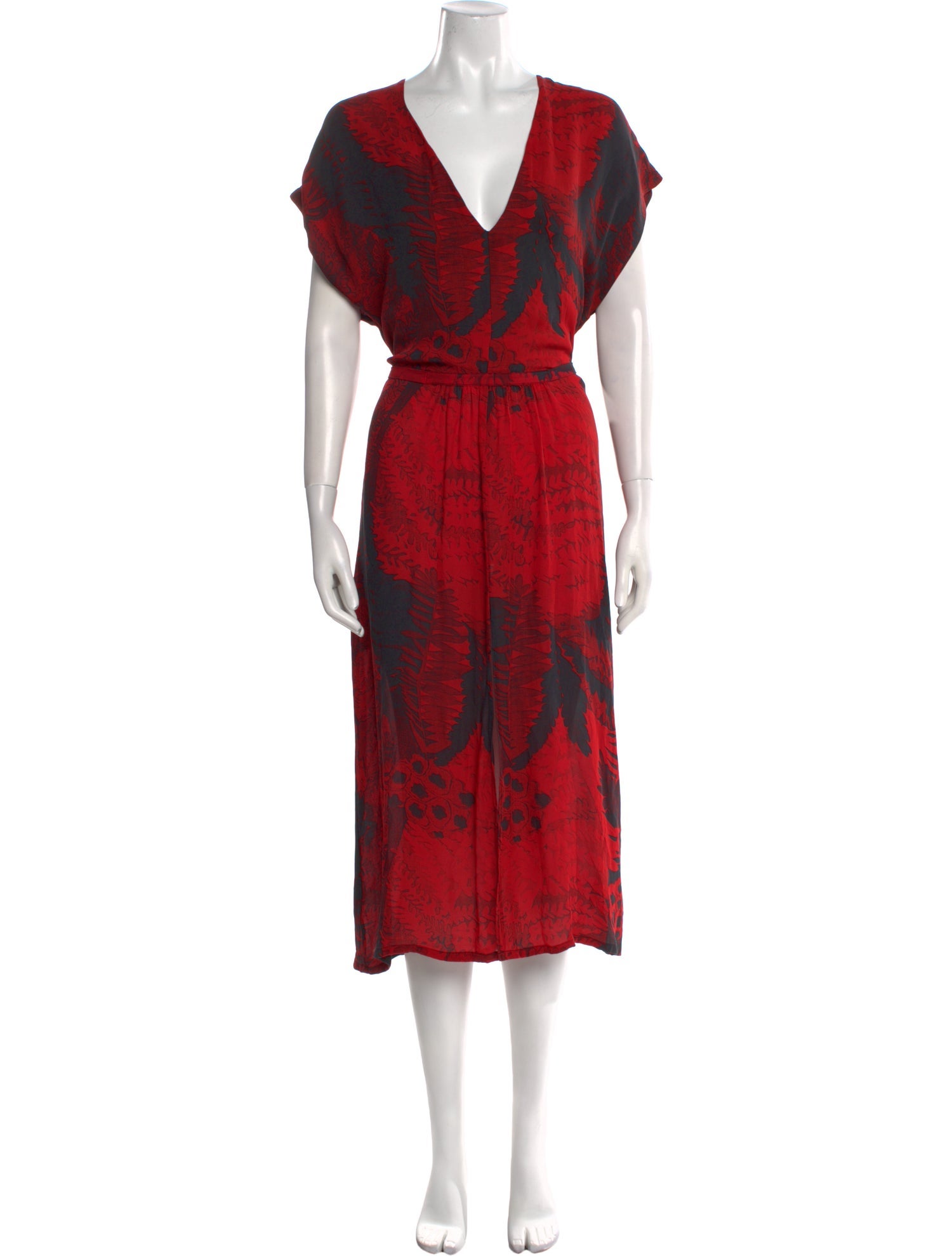 Raquel Allegra Silk Midi Length Dress