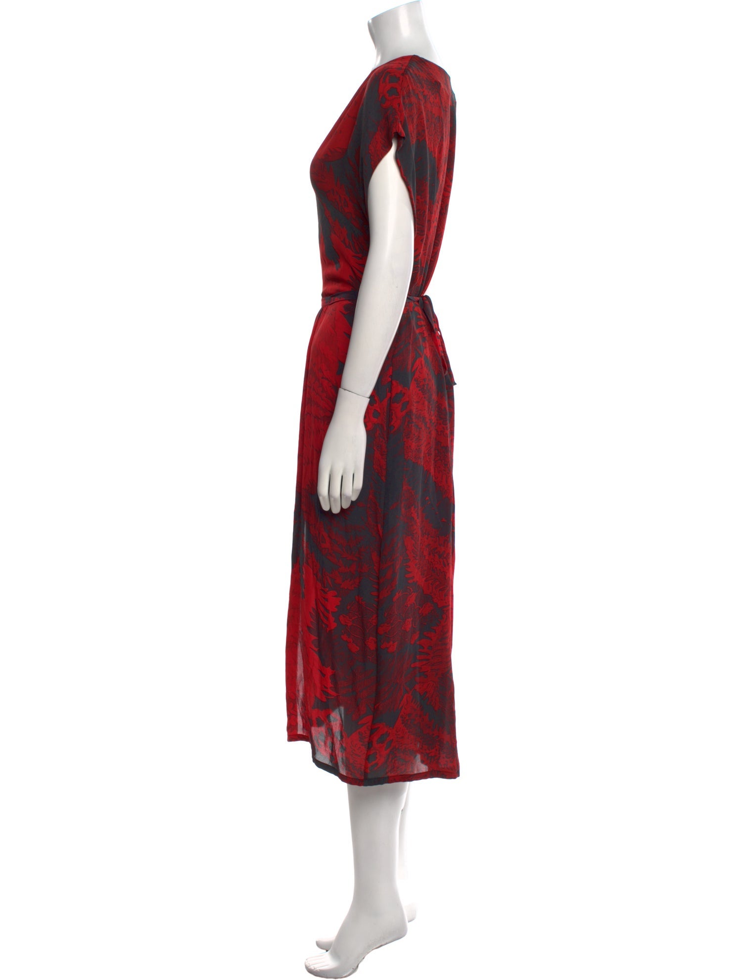 Raquel Allegra Silk Midi Length Dress