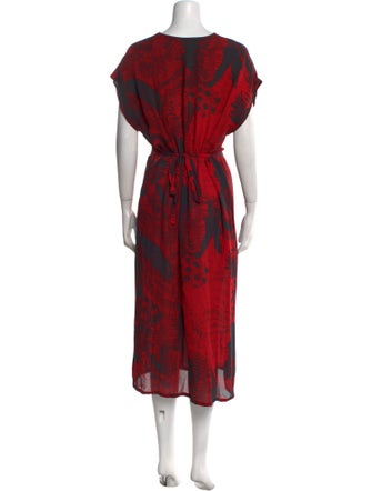 Raquel Allegra Silk Midi Length Dress
