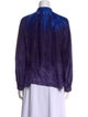 Raquel Allegra Silk Mock Neck Blouse