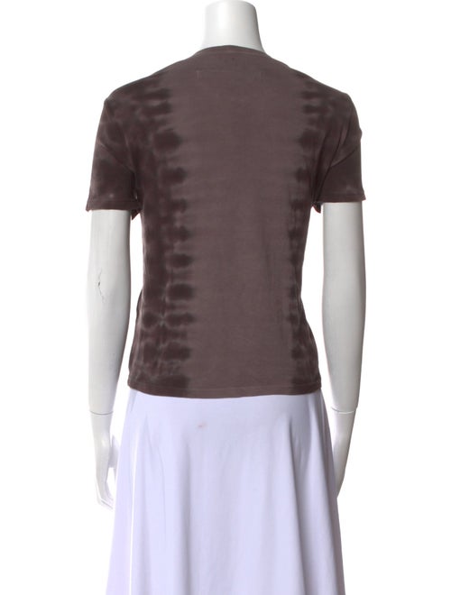 Raquel Allegra Tie-Dye Print Bateau Neckline T-Shirt