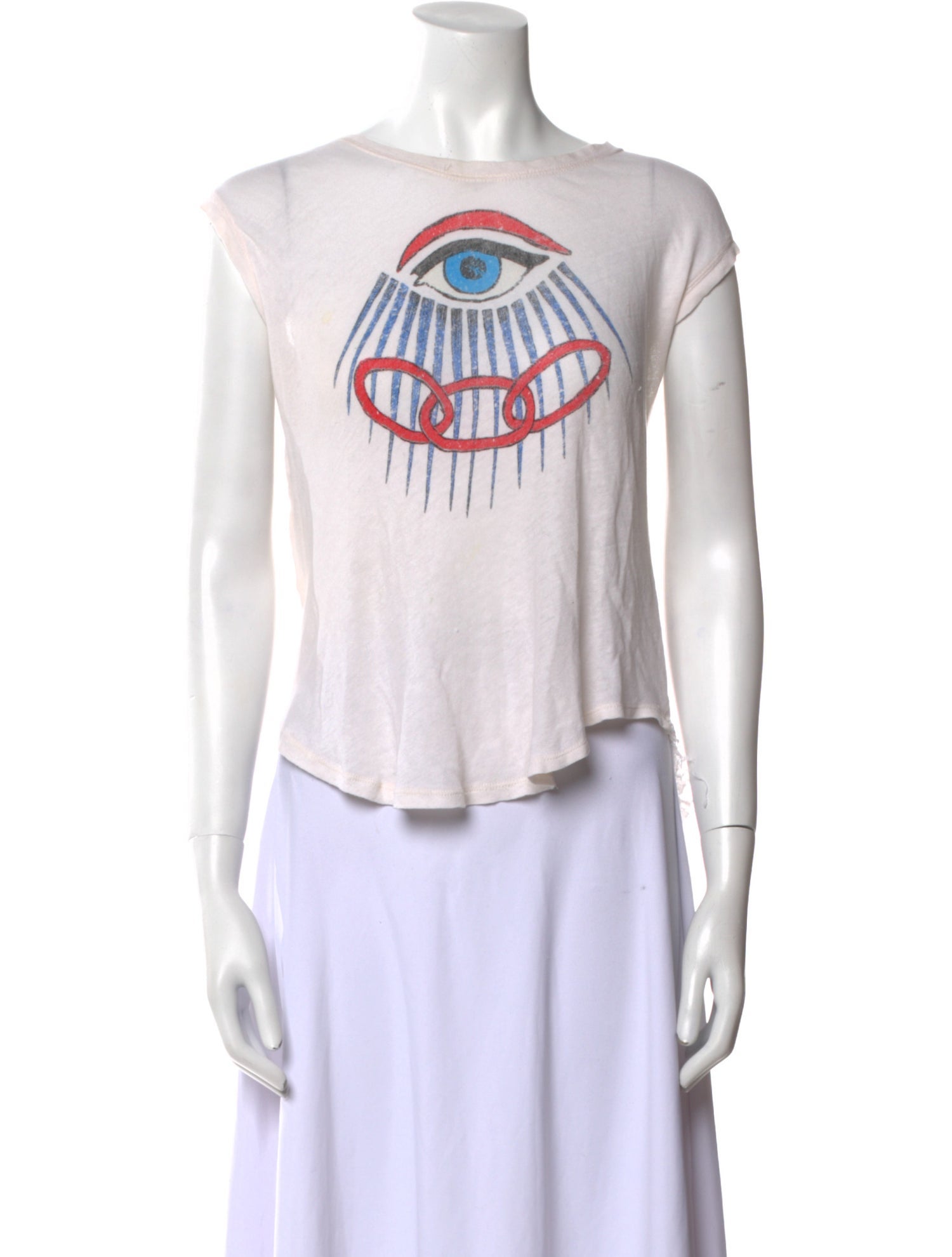 Raquel Allegra Graphic Print Crew Neck T-Shirt