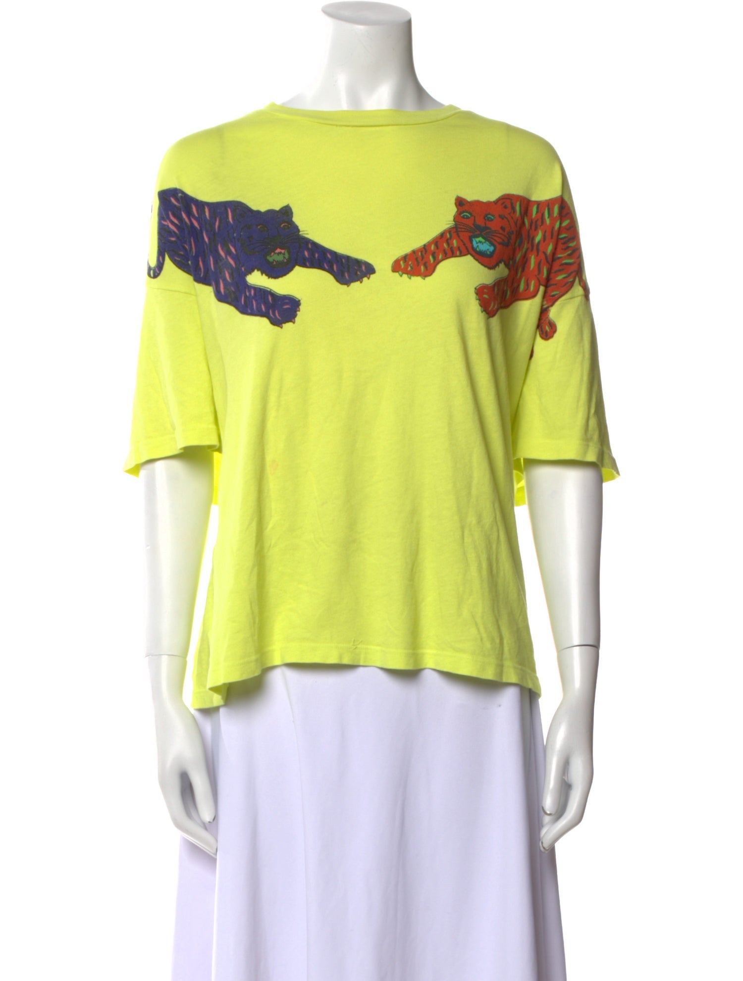 Raquel Allegra Graphic Print Bateau Neckline T-Shirt