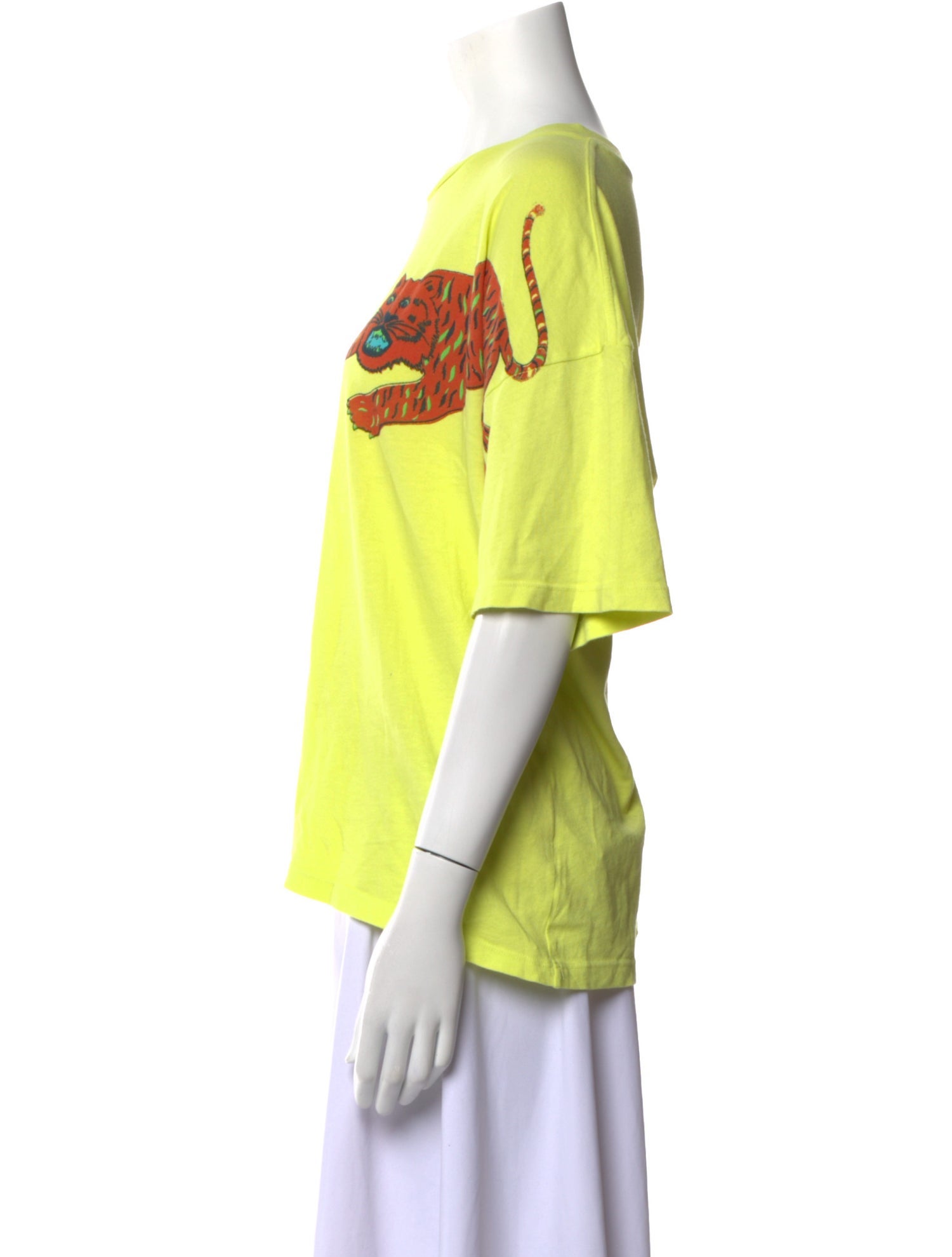 Raquel Allegra Graphic Print Bateau Neckline T-Shirt