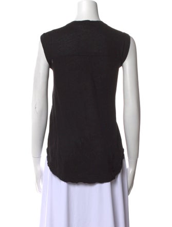 Raquel Allegra Graphic Print Crew Neck Top