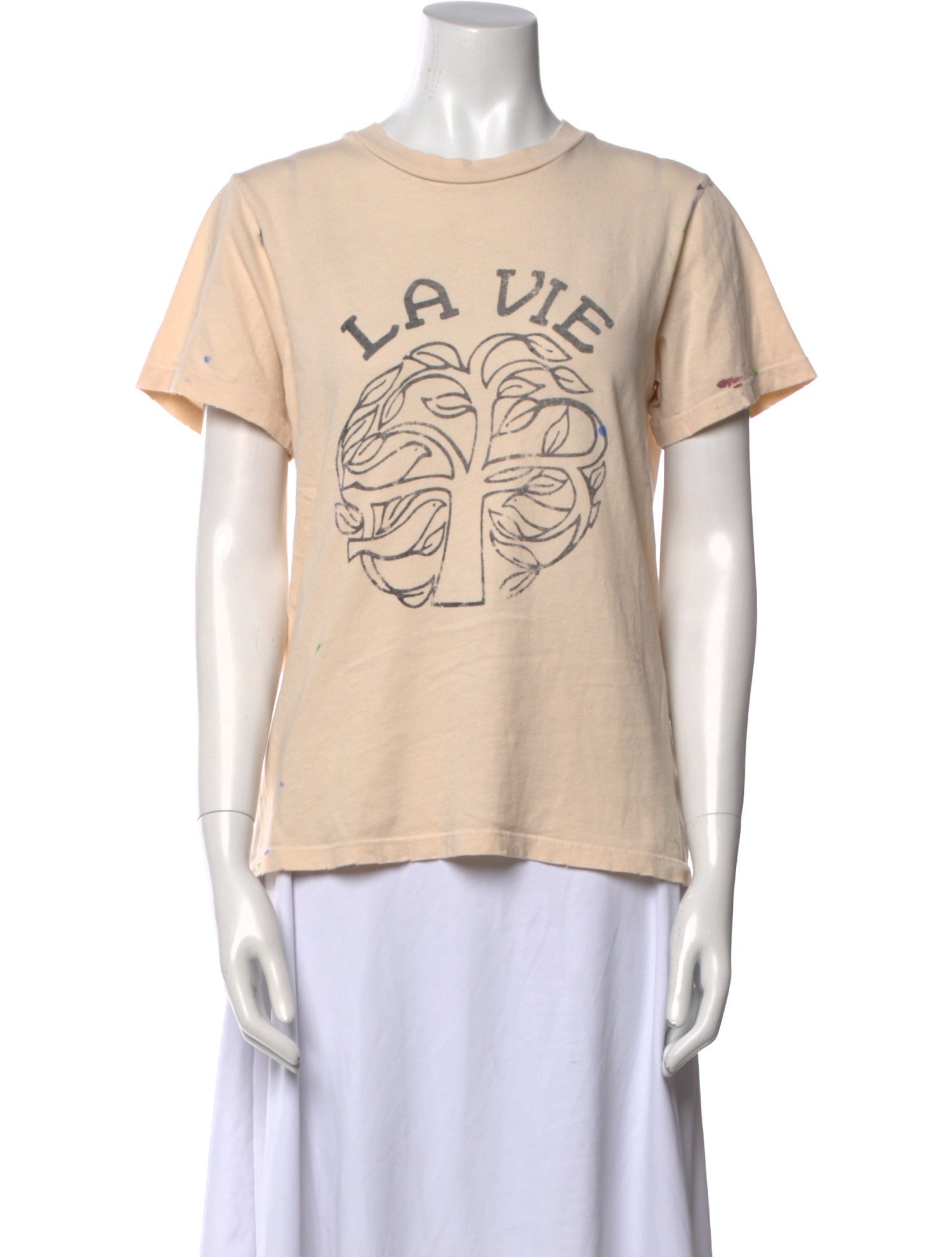 Raquel Allegra Graphic Print Crew Neck T-Shirt