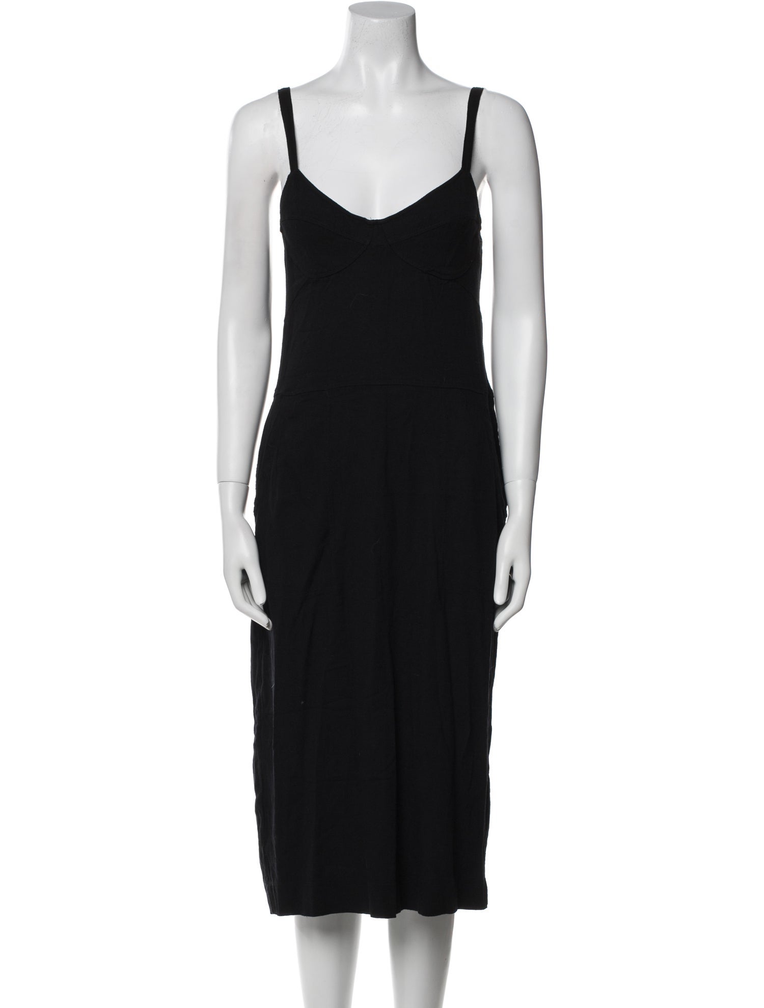 Raquel Allegra V-Neck Midi Length Dress