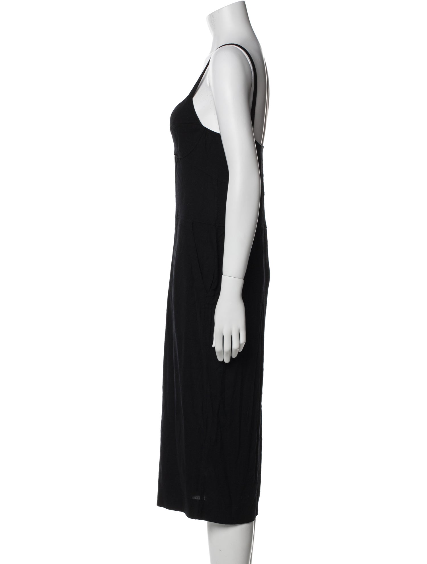 Raquel Allegra V-Neck Midi Length Dress