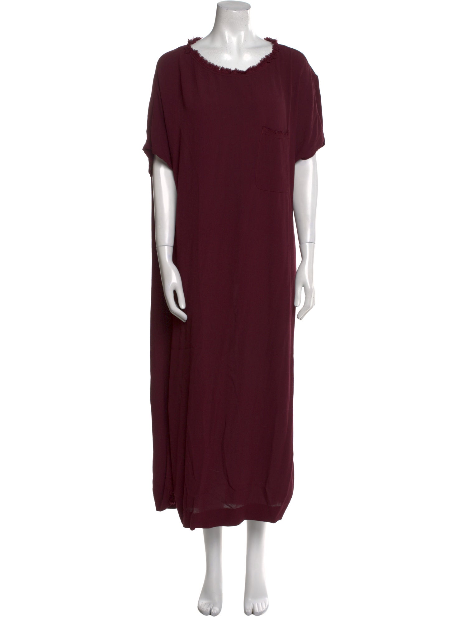 Raquel Allegra Scoop Neck Long Dress