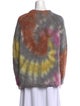 Raquel Allegra Tie-Dye Print Crew Neck Sweater