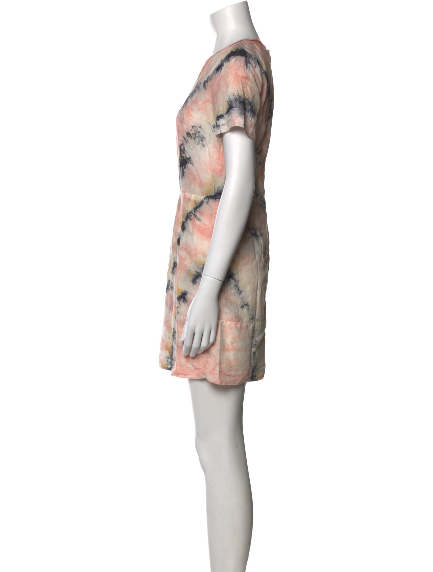 Raquel Allegra Tie-Dye Print Mini Dress