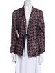 Raquel Allegra Silk Printed Blazer