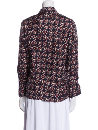 Raquel Allegra Silk Printed Blazer