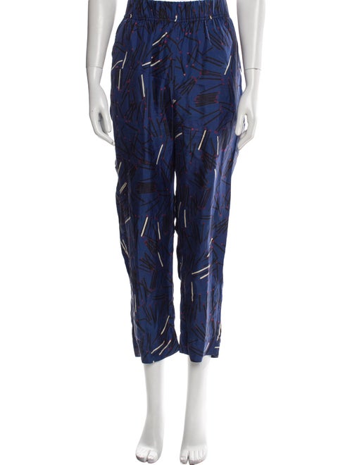 Raquel Allegra Silk Straight Leg Pants