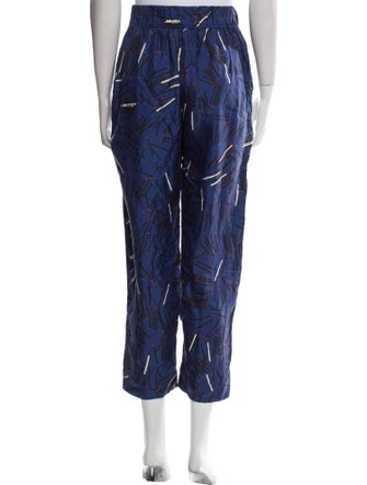 Raquel Allegra Silk Straight Leg Pants