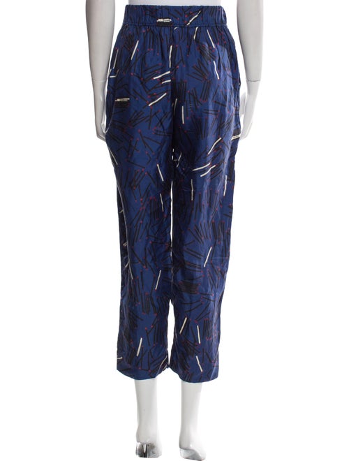 Raquel Allegra Silk Straight Leg Pants