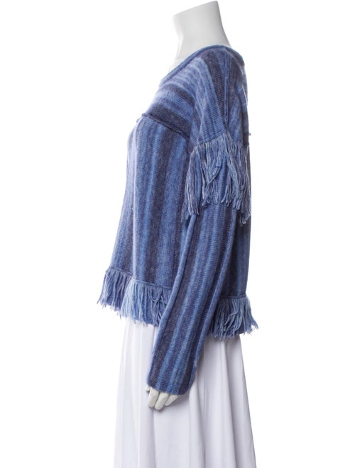 Raquel Allegra Striped Scoop Neck Sweater