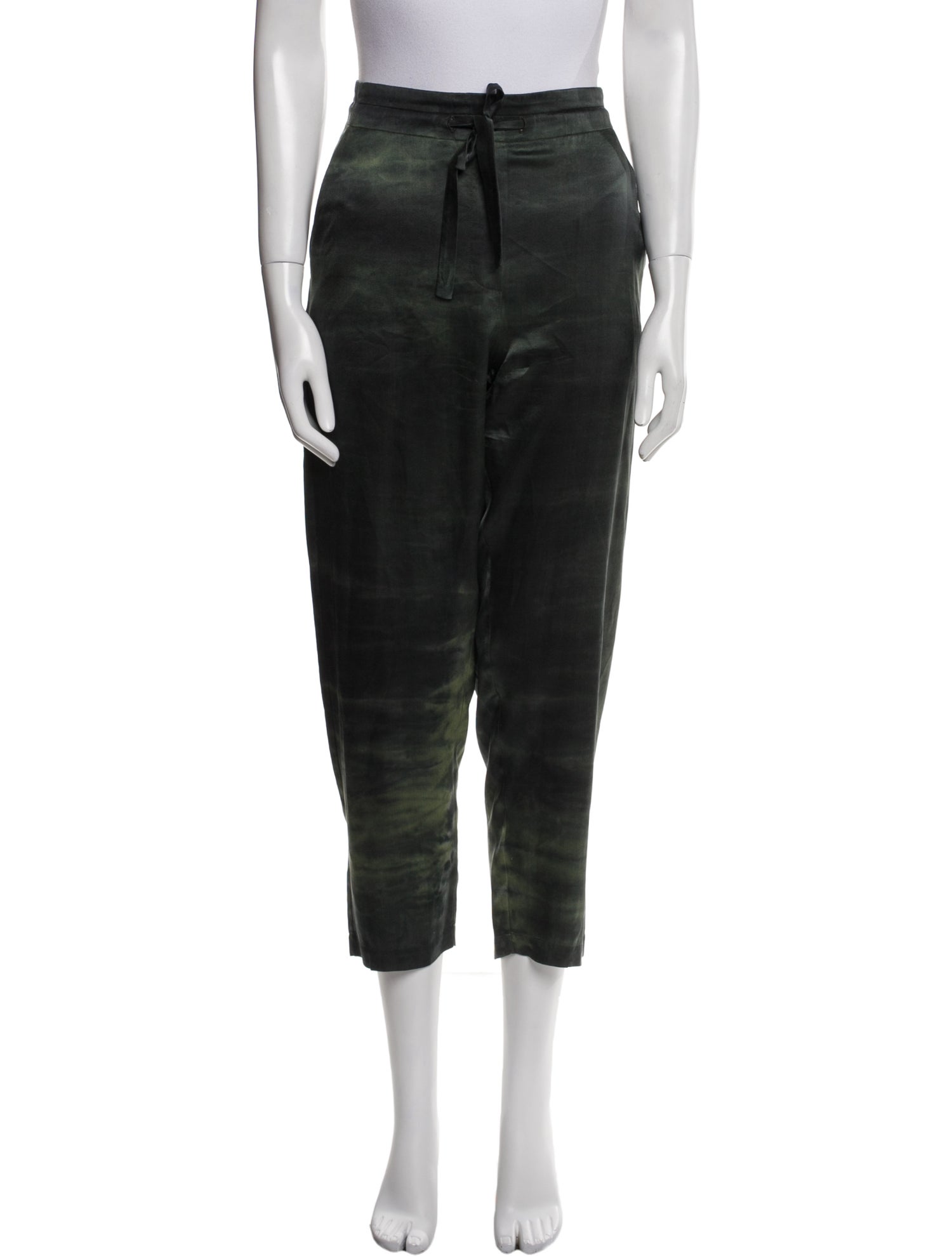 Raquel Allegra Silk Straight Leg Pants