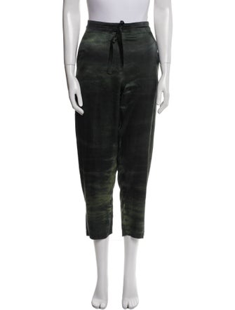 Raquel Allegra Silk Straight Leg Pants