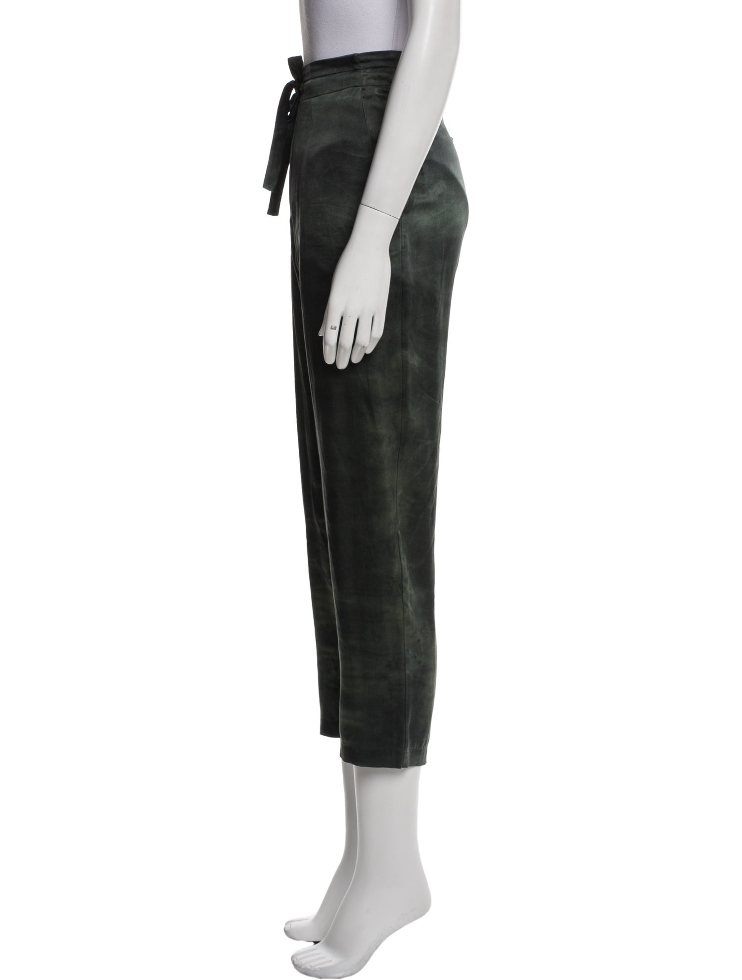 Raquel Allegra Silk Straight Leg Pants