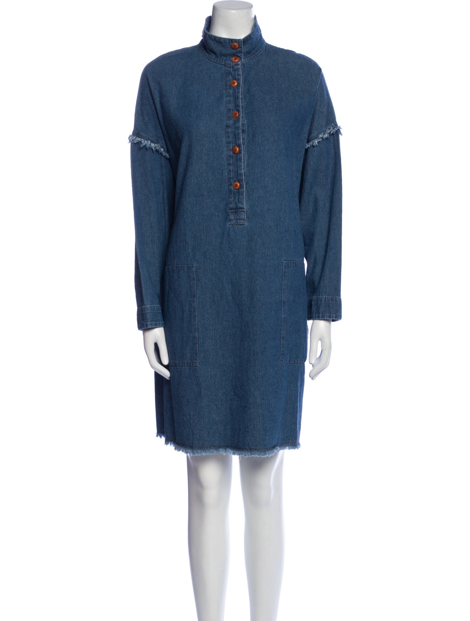 Raquel Allegra Mock Neck Mini Dress