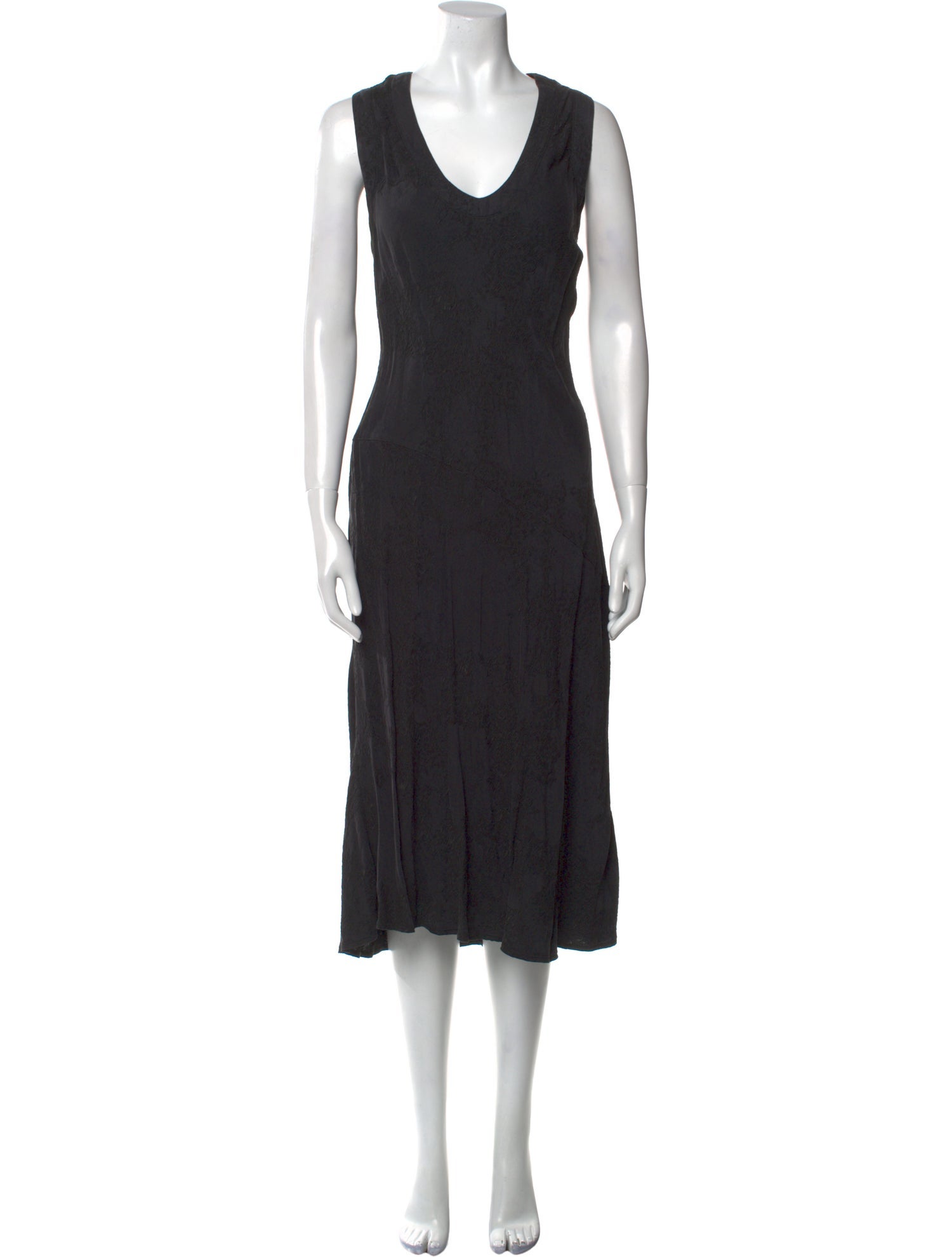 Raquel Allegra V-Neck Midi Length Dress