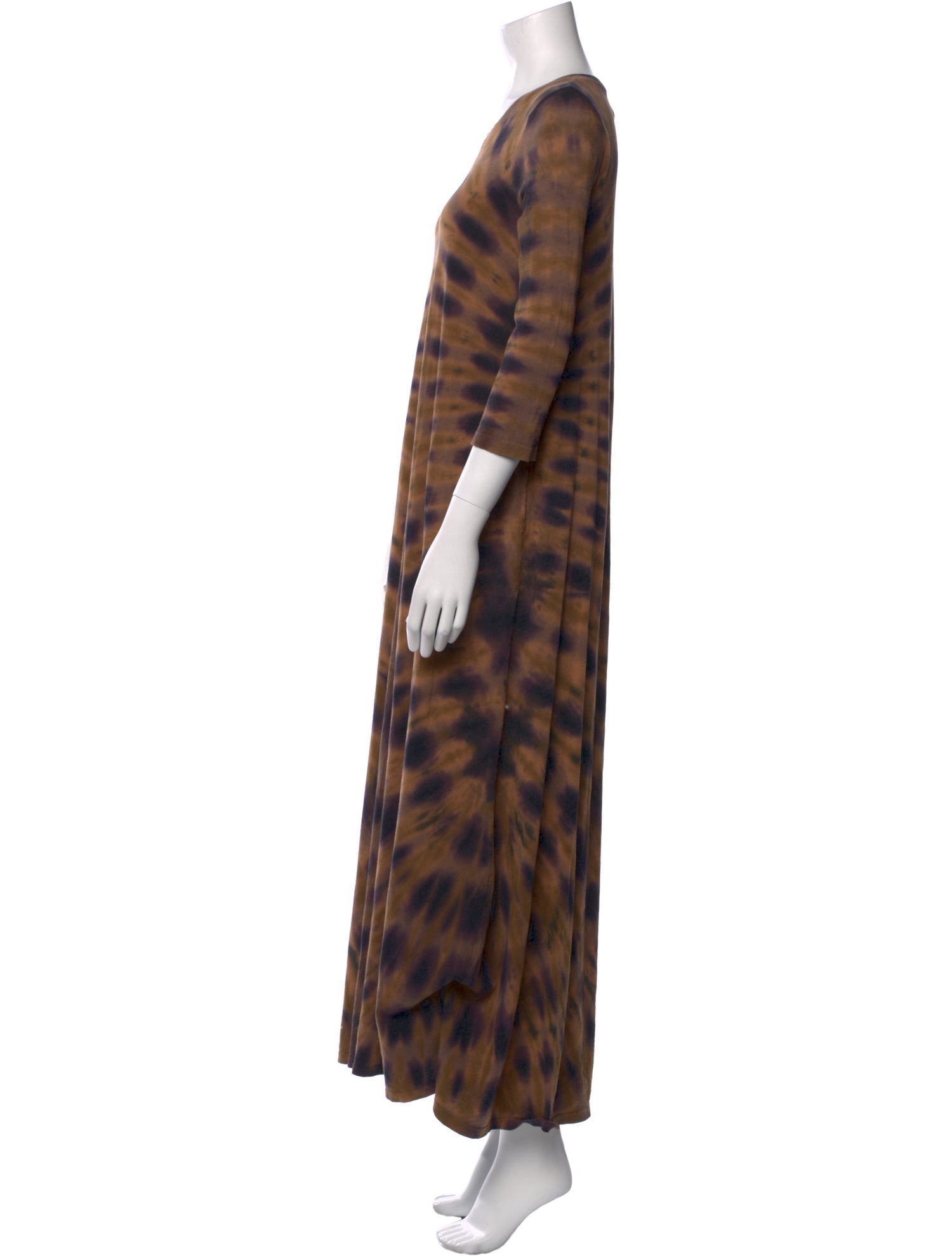 Raquel Allegra Tie-Dye Print Long Dress