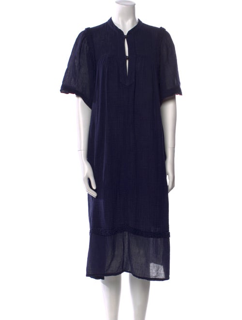 Raquel Allegra V-Neck Midi Length Dress