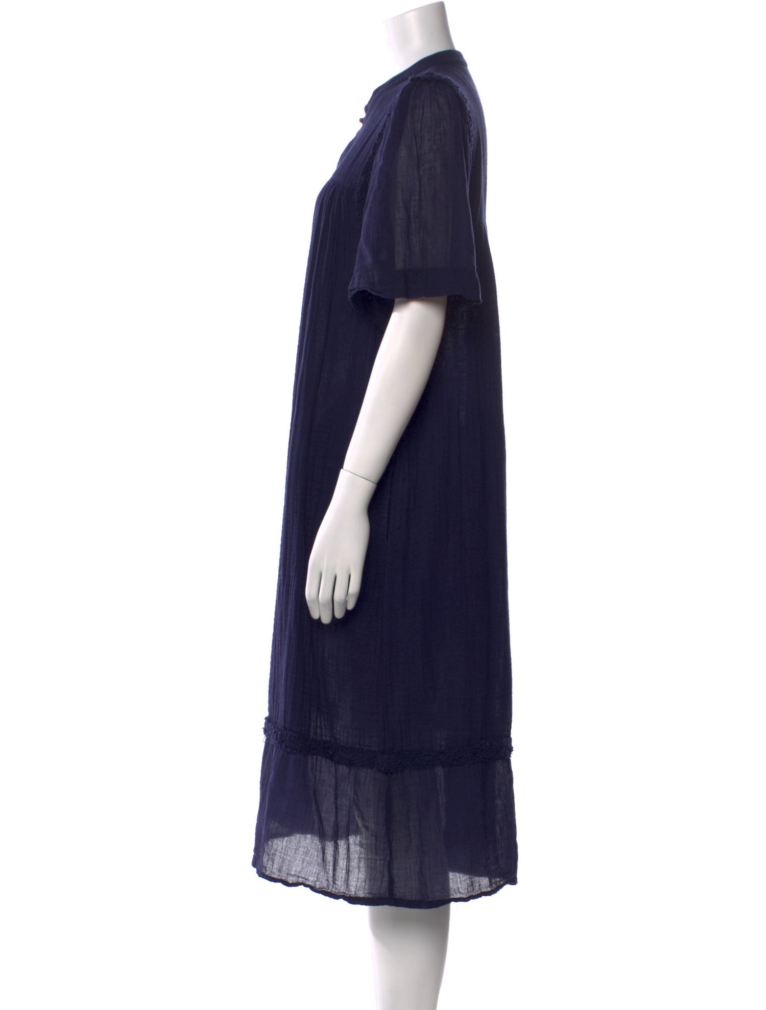 Raquel Allegra V-Neck Midi Length Dress