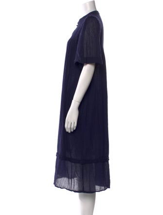 Raquel Allegra V-Neck Midi Length Dress