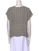 Raquel Allegra Striped Scoop Neck Top