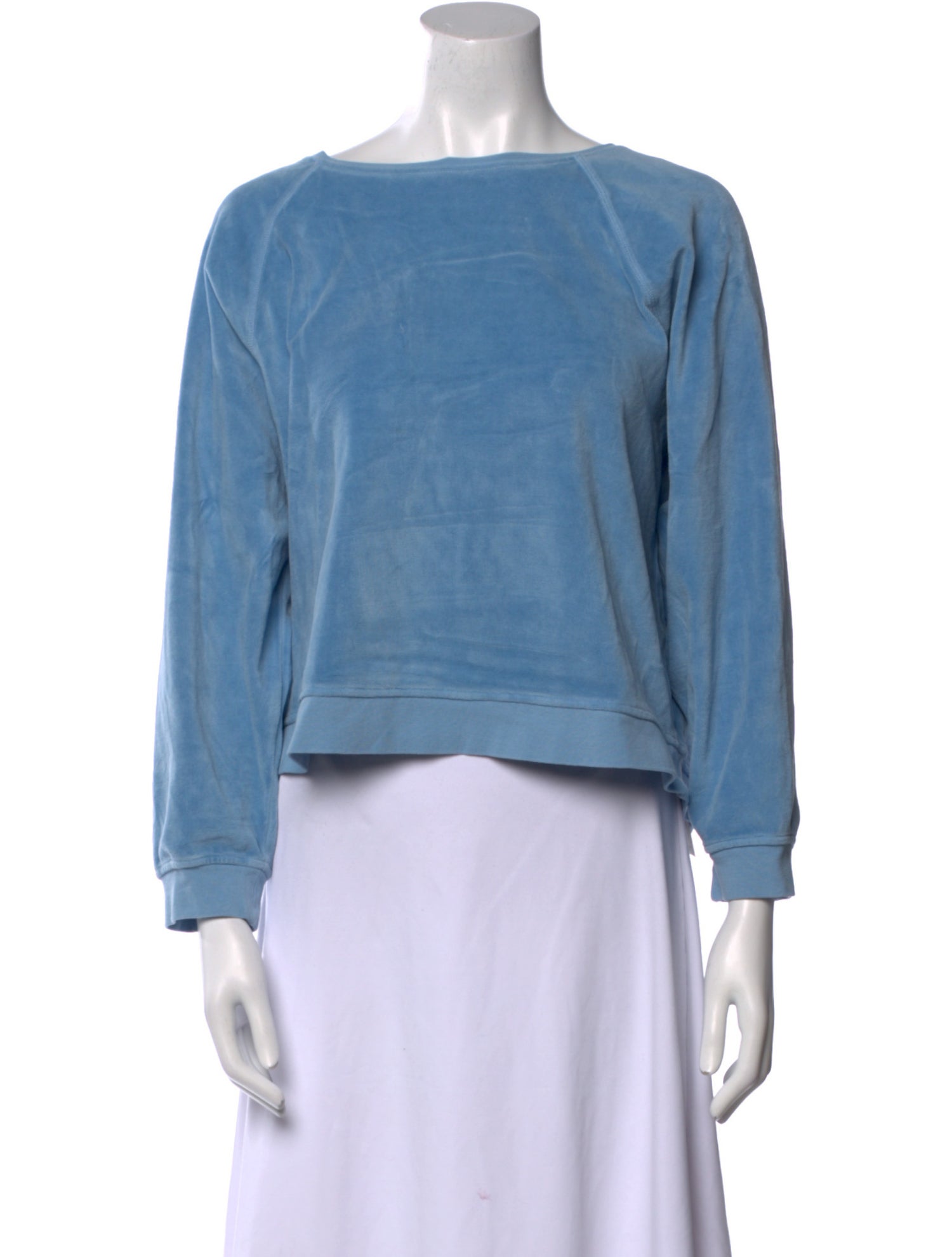 Raquel Allegra Bateau Neckline Long Sleeve Sweatshirt
