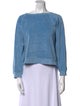 Raquel Allegra Bateau Neckline Long Sleeve Sweatshirt