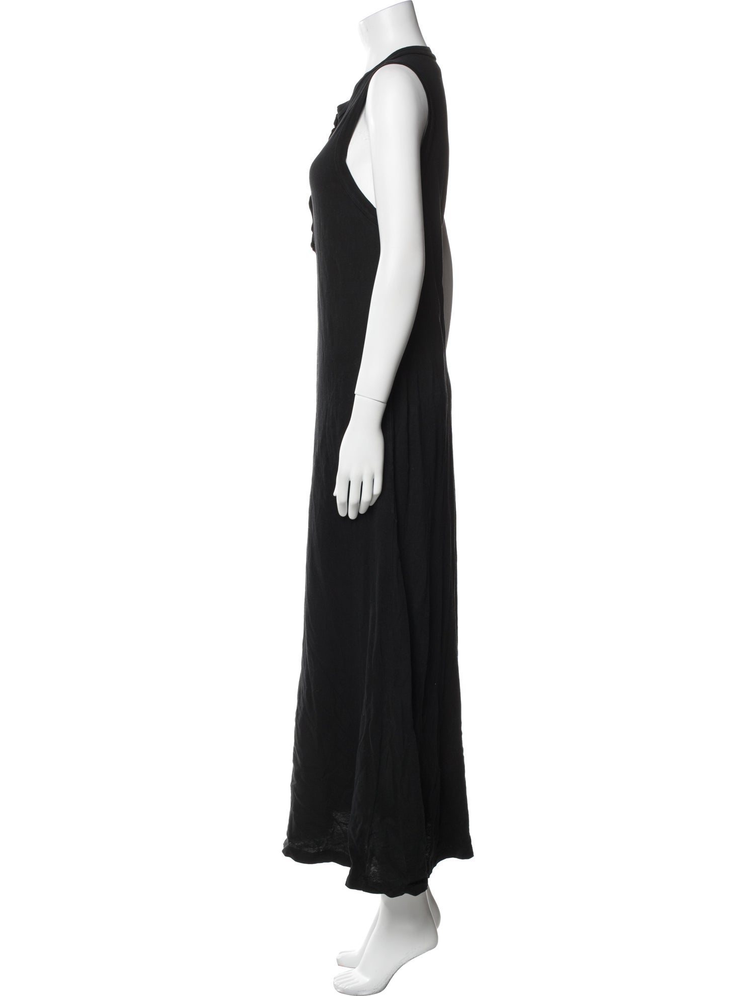 Raquel Allegra Crew Neck Long Dress