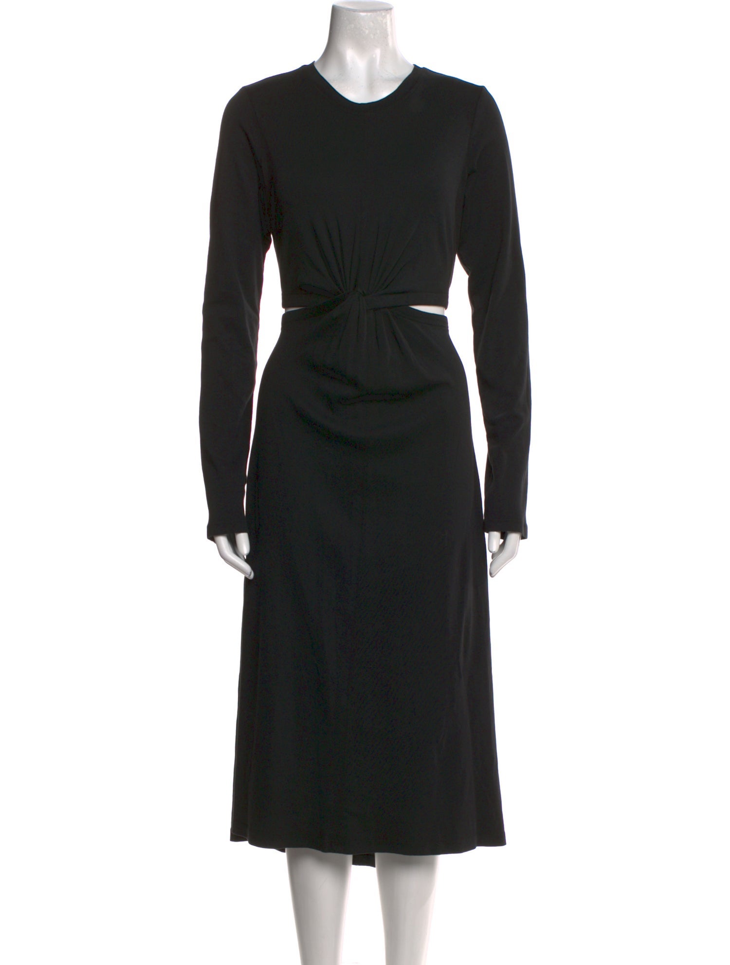Raquel Allegra Crew Neck Long Dress
