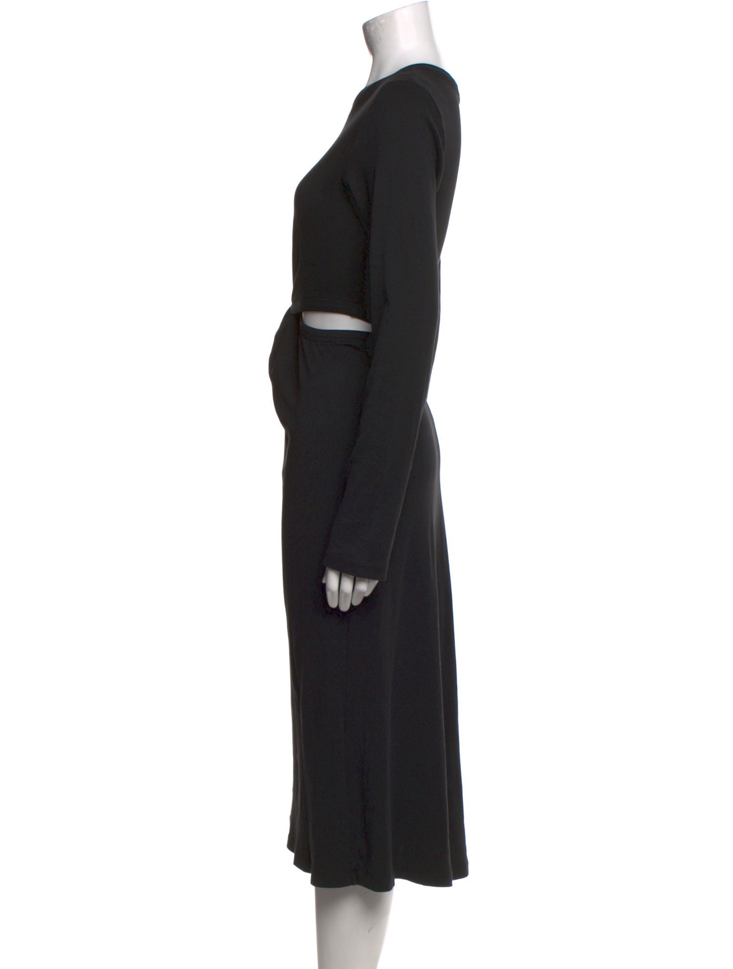 Raquel Allegra Crew Neck Long Dress