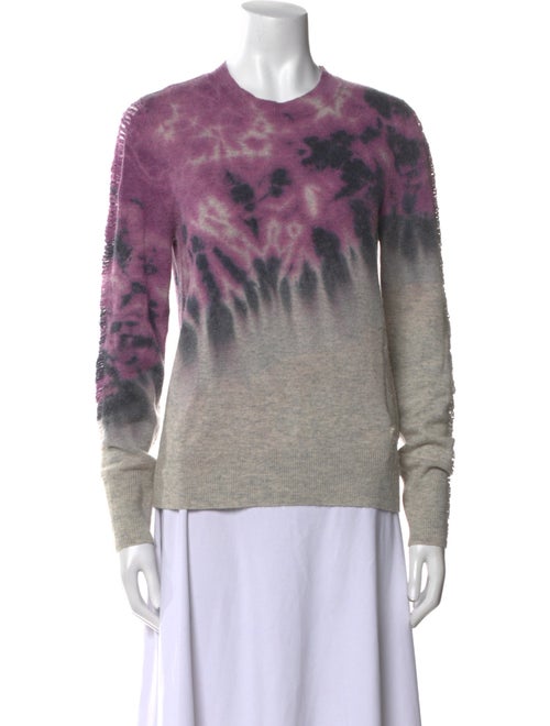 Raquel Allegra Merino Wool Tie-Dye Print Sweater