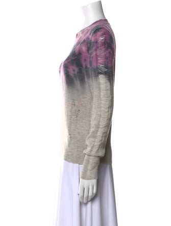 Raquel Allegra Merino Wool Tie-Dye Print Sweater
