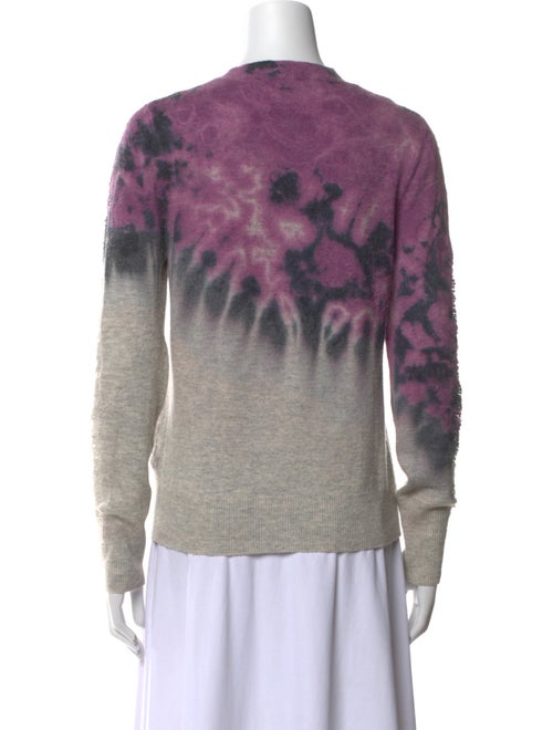Raquel Allegra Merino Wool Tie-Dye Print Sweater