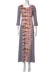 Raquel Allegra Tie-Dye Print Long Dress