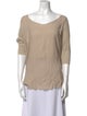 Raquel Allegra Silk Scoop Neck Top