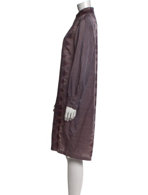 Raquel Allegra Tie-Dye Print Midi Length Dress