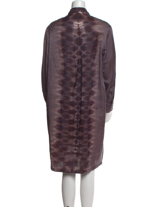 Raquel Allegra Tie-Dye Print Midi Length Dress