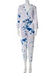 Raquel Allegra Tie-Dye Print V-Neck Jumpsuit