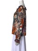Raquel Allegra Floral Print V-Neck Blouse