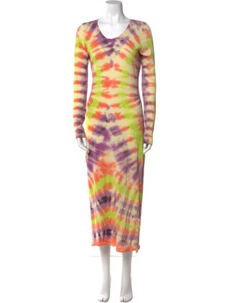 Raquel Allegra Tie-Dye Print Long Dress