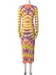 Raquel Allegra Tie-Dye Print Long Dress