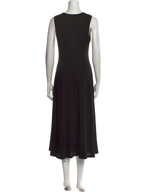 Raquel Allegra Scoop Neck Midi Length Dress