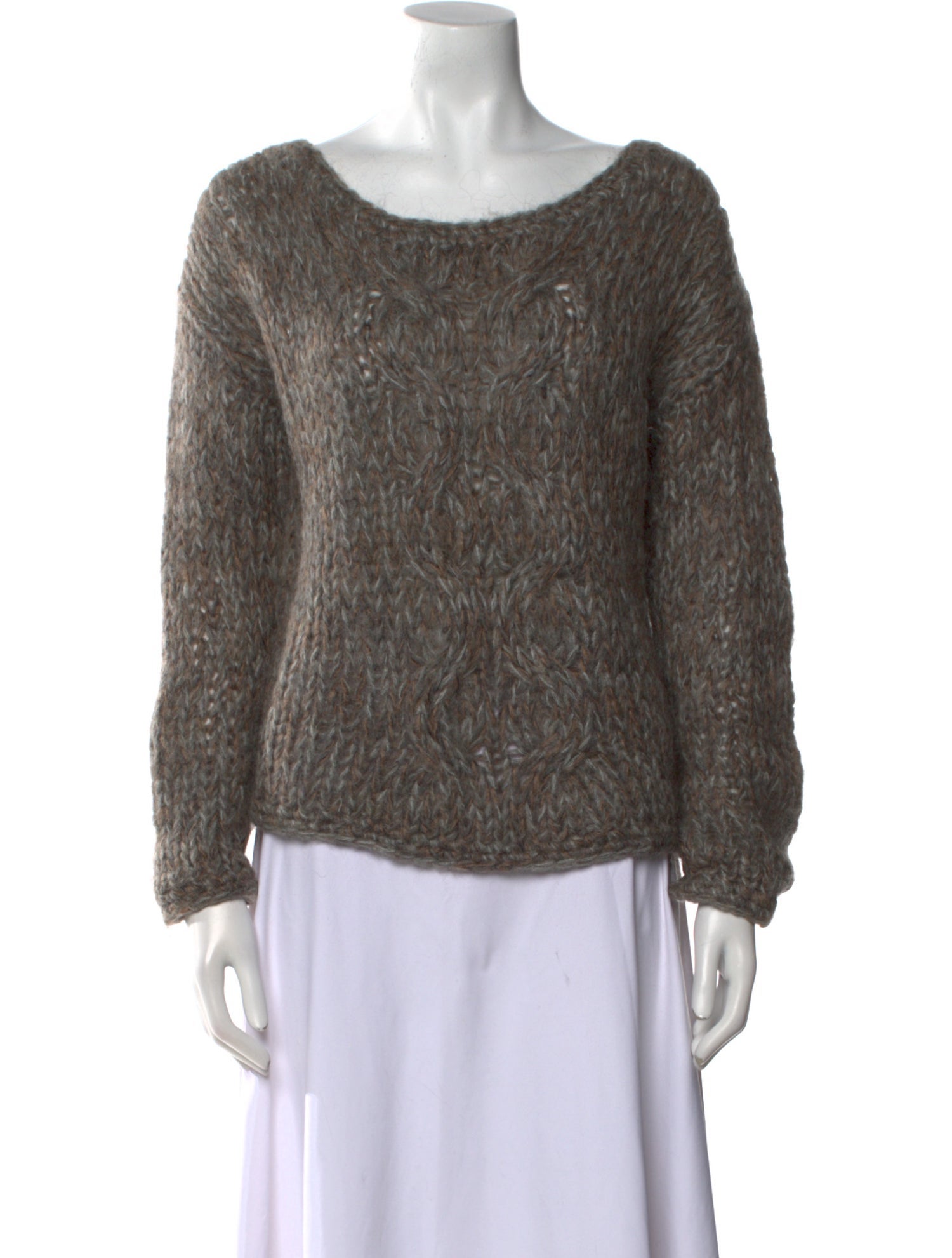 Raquel Allegra Kid Mohair Crew Neck Sweater