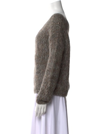 Raquel Allegra Kid Mohair Crew Neck Sweater